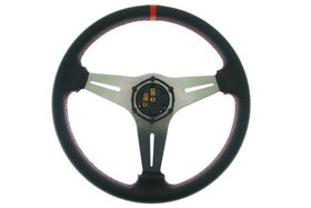 PRO sport steering wheel 350 mm red carbon – 20 mm offset