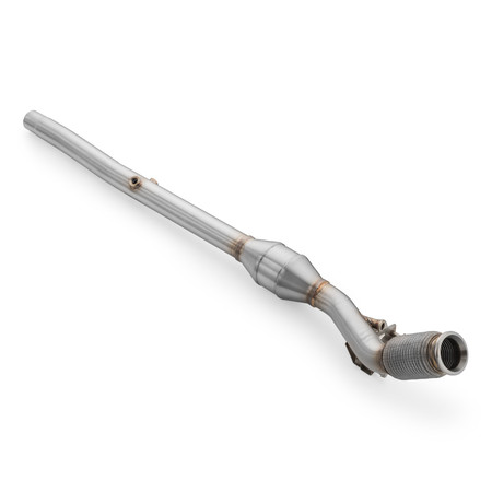 Downpipe + DPF OFF Volkswagen Golf VIII 2.0 TDI GTD DPF removal with catalytic converter EURO 5 200 CPSI and middle section