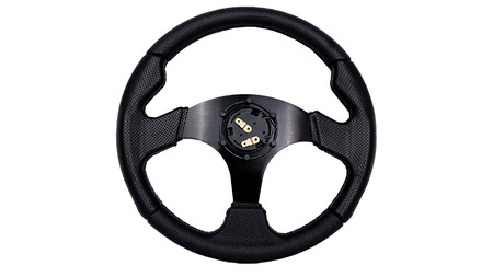 SLIDE steering wheel 320 mm leather black - 20 mm offset