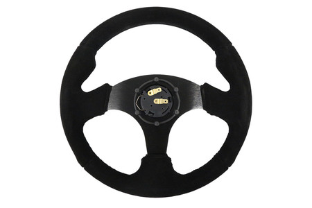 SLIDE steering wheel 320 mm suede black - 20 mm offset