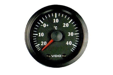 VDO Exterior temperature gauge - 25/+40C 52mm 12V CV