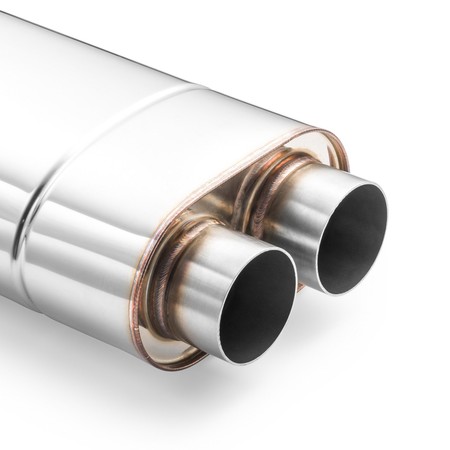 Sport Performance Exhaust Muffler EM010 Elliptical – Without Embossing, Universal, Stainless Steel T304