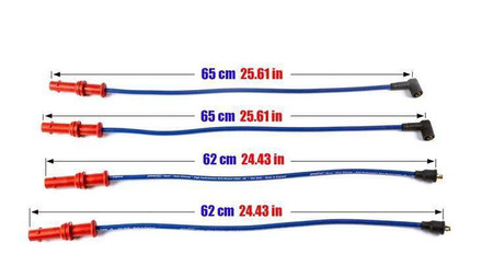 Przewody zapłonowe Subaru Forester Legacy Impreza EJ16-EJ22 92-02 Niebieskie