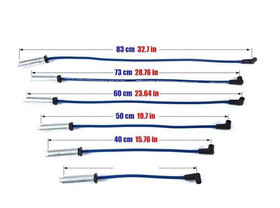 Przewody zapłonowe Chrysler Voyager I Town&Country 3.3 V6 90-01 Niebieskie