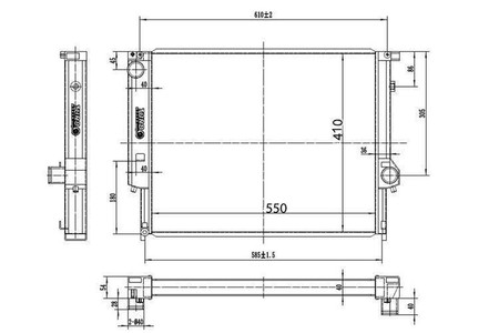 Water Radiator BMW E36 2.5 TDS E30 M3