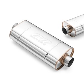 Sport Performance Exhaust Muffler EM001 Elliptical – Without Embossing, Universal, Stainless Steel T304