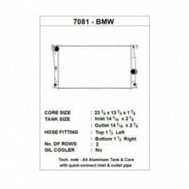 Chłodnica BMW Seria 1 F20 M135i CSF