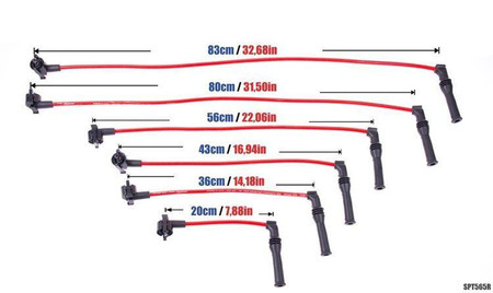 Przewody zapłonowe Ford Scorpio I II 2.9L V6 Cosworth 91-98 Czerwone
