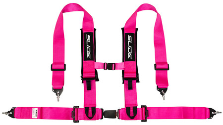 Racing seat belts SLIDE V2 pink 4p 3" E4