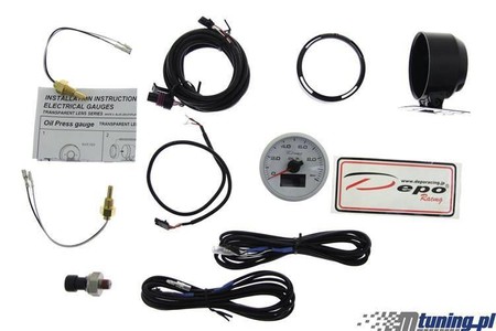 Zegar 60mm 4w1 Ciśnienie Oleju/Volt/Temperatura Oleju/Temperatura Wody Depo WBL