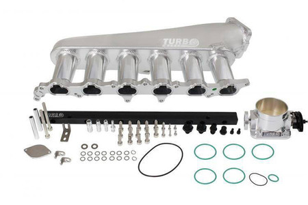 Intake Manifold Toyota Lexus 2JZ-GE with Throttle Body and Fuel Rail Silver