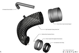 Turbo inlet flange TTE700 / 625 for Audi RS3 / TTRS Carbon Eventuri  