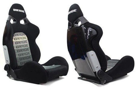 Racing seat CUGA Bride Velvet Black Grey