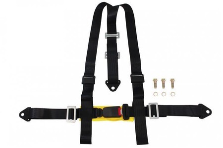 Racing seat belts 3p 2" Black - E4