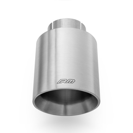 Straight satin stainless steel tip KPCS101/50DS with clamp