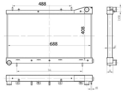 Performance Radiator Subaru Forester GF SF 02-08