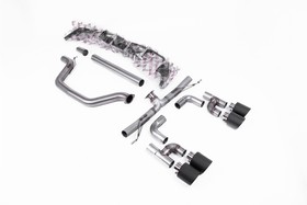 Cat-back Volkswagen Golf MK8 GTi ( Golf R Style Quad Outlet Systems - 245ps Non-GPF / North American Models Only ) 2021 - 2025 ( Loudest ) Milltek Sport