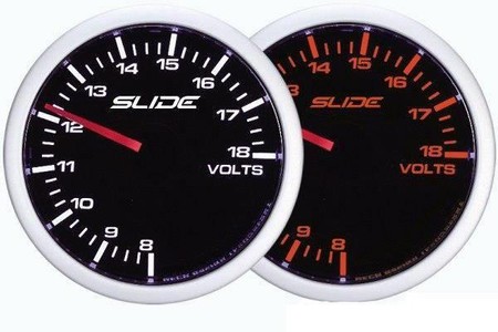 Gauge SLIDE WA 52 mm - voltmeter