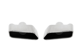 Końcówka tłumika 180×80 mm, wejście 60 mm – BMW 525, polerowana, zestaw