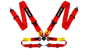 Pasy sportowe SLIDE V2 Quick czerwone 4p 3"