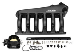 Kolektor dolotowy BMW M54 z przepustnicą i listwą paliwową