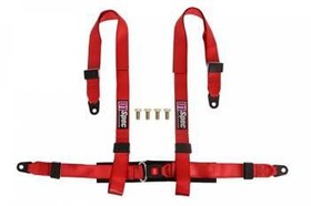 Pasy Sportowe 4-punktowe 2" czerwone D1Spec