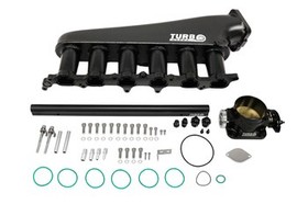 Kolektor dolotowy Toyota Lexus 2JZ-GE z przepustnicą i listwą paliwową Czarny