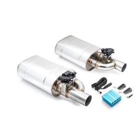 Zestaw tłumików z zaworem elektrycznym E300 63/300